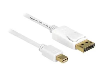Delock bílá / Kabel Mini DisplayPort - DisplayPort / 5 m / 4K / DP 1.2