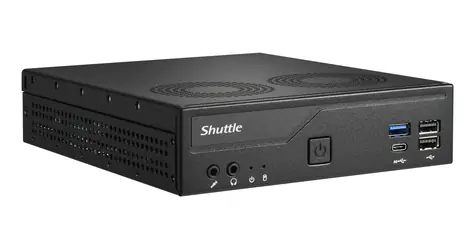 Shuttle XPC slim Barebone DH610V2 černá / Mini-PC / Bez CPU (LGA1700) / 2x SO-DIMM DDR5 max. 96 GB / M.2 NVMe / 2x LAN