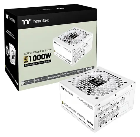 Thermaltake Toughpower XT 1000W bílá / Zdroj / ATX 3.1 / aktivní PFC / 80 PLUS Gold / modulární