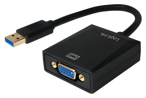 LogiLink USB 3.0 na VGA černá / Adaptér / 1920 × 1080 px