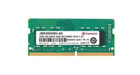 Transcend JetRam 4GB SO-DIMM DDR4 3200MHz / Operační paměť / 1x 4GB / CL22
