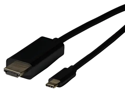 EFB Elektronik USB-C - HDMI kabel černý / Adaptérový kabel / 4K 30Hz / HDCP 1.4 / 2 m