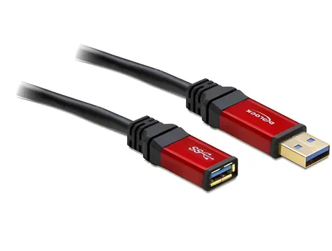 Delock / Prodlužovací kabel / USB 3.0 / A (M) - A (F) / 3 m / Premium