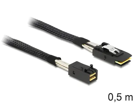 DeLock / Kabel SAS / Mini SAS HD SFF-8643 / Mini SAS 36-pin SFF-8087 / 0,5 m
