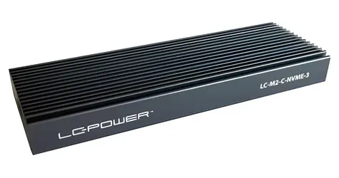 LC-Power LC-M2-C-NVME-3 černá / Box pro M.2 NVMe SSD / USB-C / 10 Gbit/s / hliníkové provedení