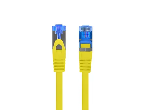 Lanberg CAT6a S/FTP 1m žlutá / Patch kabel / LSZH / CCA / Fluke Pass