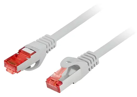 Lanberg CAT6 S-FTP šedá / Patch kabel / 2 m / AWG 26/7 / LSZH / Měď