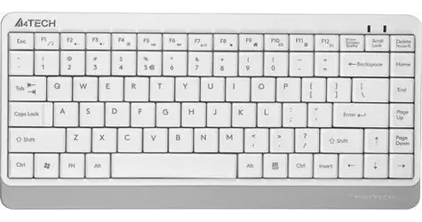 A4tech Fstyler FK11 bílo-šedá / Drátová klávesnice / USB / 75% / kabel 150 cm
