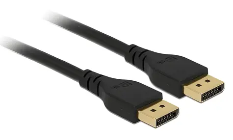 DeLock DisplayPort kabel 2 m / Video kabel / 8K / 60 Hz / DP 1.4 / pozlacené konektory