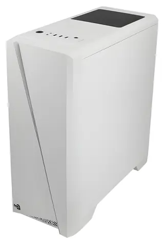 AeroCool Cylon bílá / PC skříň / Midi Tower / ATX / mATX / Mini-ITX / RGB / průhledná bočnice / bez zdroje
