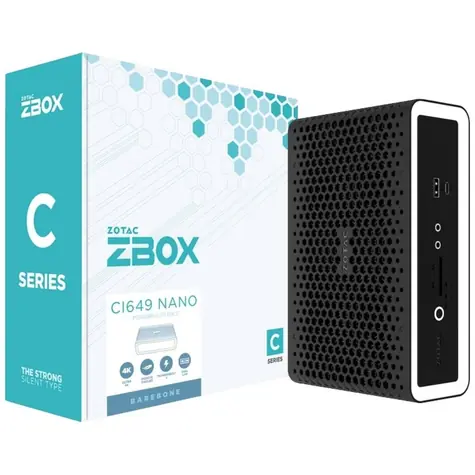 ZOTAC ZBOX-CI649NANO / Barebone / Intel Core i5-1335U / DDR5 / Intel Iris Xe / Wi-Fi 6 / Thunderbolt 4 / bez OS