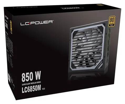 LC-Power LC6850M V3.0 / Zdroj / ATX 3.0 / 850W / 80 Plus Gold / 135mm / Modulární