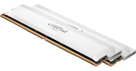 Crucial Pro OC 32GB (2x16GB) bílá / Operační paměť / DDR5 6000MHz / CL36 / UDIMM / 1.35V / XMP 3.0 / EXPO