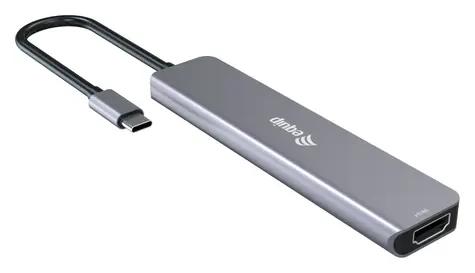 Equip 133500 / Adaptér USB-C / HDMI 4K 60Hz / 3x USB-C / USB-A / 100W PD
