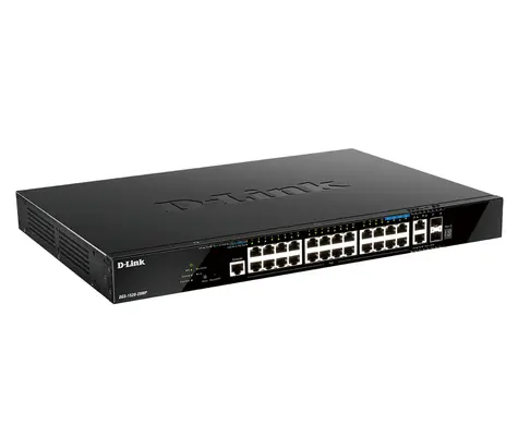 D-Link DGS-1520-28MP/E / Switch / L3 Managed / 20x GbE PoE+ / 4x 2,5GbE / 2x 10GbE / 2x SFP+ / 370W PoE