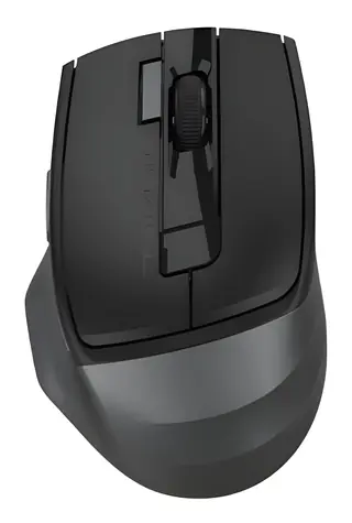 A4tech FStyler FB45CS Air2 černá / Bezdrátová tichá kancelářská myš / 2000 DPI / Bluetooth / 2.4 GHz / 7 tlačítek