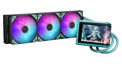 ASUS ROG RYUO IV 360 ARGB Hatsune Miku Edition / Komplet vodního chlazení CPU / 3x 120mm / ARGB