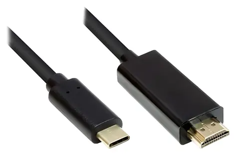 Good Connections USB-C (M) - HDMI 2.0 (M) 1m černá / Kabel / 4K UHD 60Hz