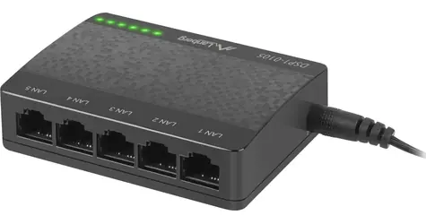 Lanberg DSP1-0105 / Switch / 5× 100 Mbps / neřízený