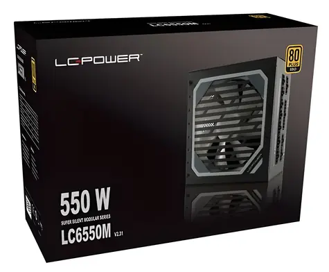 LC POWER LC6550M V2.31 / Zdroj / 550W / 80 PLUS Gold / Plně modulární