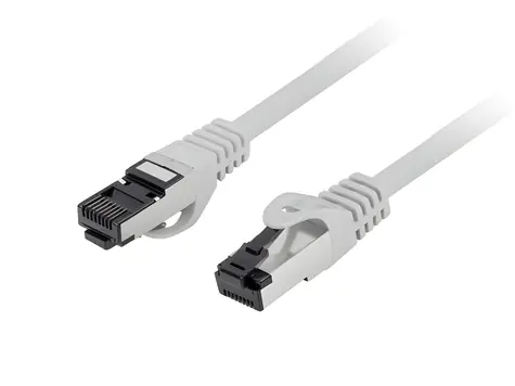 Lanberg CAT8.1 S/FTP 0,5 m šedá / Patch kabel / 40 Gb/s / LSZH / RJ-45