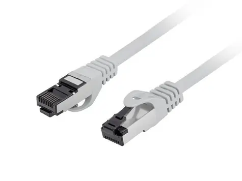 Lanberg CAT8.1 S/FTP 1,5m šedá / Patch kabel / RJ-45 / LSZH / 40 Gbit/s / Fluke