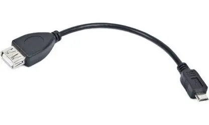 Lanberg Micro-USB na USB-A OTG černá / Redukce USB / USB 2.0 / 0,15 m