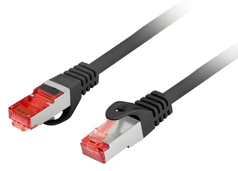 Lanberg CAT6 S/FTP 5m černá / Patch kabel / LSZH / 250 MHz / RJ-45