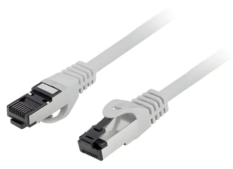 Lanberg CAT8.1 S/FTP 0,25m šedá / Patch kabel / LSZH / RJ-45