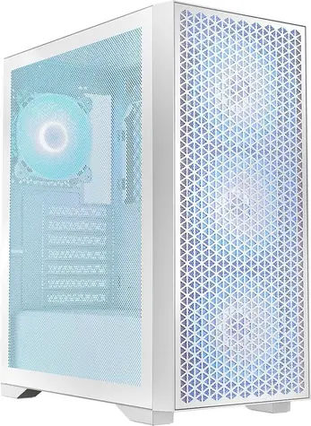 Logic Dart Pro ARGB Midi bílá / micro-ATX / USB 3.2 Gen 2 / 2x USB 3.0 / ARGB / průhledná bočnice