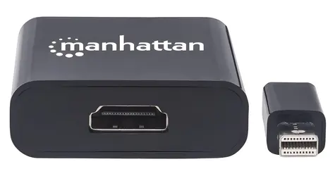 Manhattan Mini DisplayPort - HDMI černá / Adaptér / Aktivní / 4K 60 Hz / HDCP 2.2