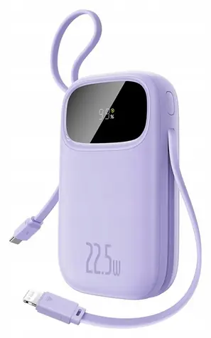 Baseus EnerFill FC21 Qpow 3 Ultra fialová / Powerbanka / 20000 mAh / 22,5W
