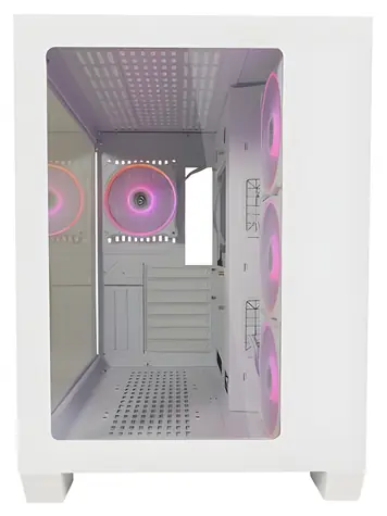 LC-Power Gaming 807W-ON Stormwatch_X bílá / Skříň / Midi Tower / ATX / temperované sklo / RGB