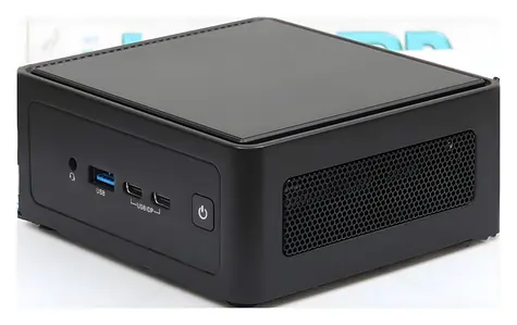 ASRock Barebone NUC-Box-225H / Intel Core Ultra 225H / DDR5 / HDMI + USB-C / Bez OS