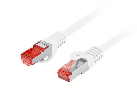 Lanberg CAT6 S/FTP 2m bílá / Patch kabel / RJ45-RJ45 / LSZH / 250 MHz