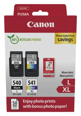 Canon PG-540L + CL-541XL / Inkoustové cartridge / originální / Photo Value Pack