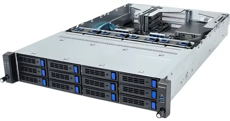 GIGABYTE R263-S30-AAH2 / Server / Rack 2U / 2x Intel Xeon LGA4677 / Intel C741 / 16x DDR5 RDIMM / 12x 3,5