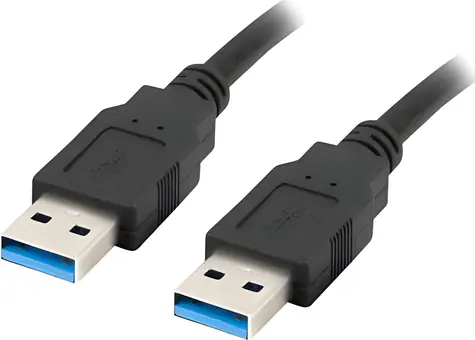 Lanberg USB-A 3.0 (M)-(M) 1,8 m černá / Kabel USB / 5 Gbit/s
