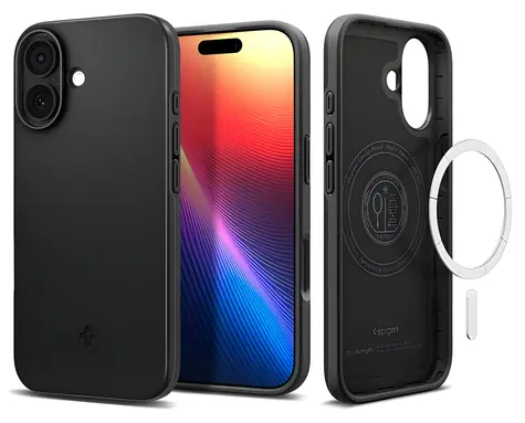 Spigen Thin Fit MagSafe černá / Ochranný kryt / Apple iPhone 17 / MagSafe / polykarbonát