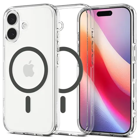 Spigen Ultra Hybrid MagSafe clear graphite / Ochranný kryt / Apple iPhone 17