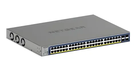 NETGEAR GS752TXP-300EUS / Přepínač / 48x GbE PoE+ / 4x 10G SFP+ / 390 W PoE / Managed L2/L3/L4
