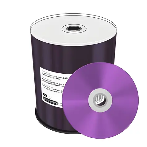 MediaRange MRPL607-C DVD+R DL bílé / Optické médium / 8,5 GB / 8x / Inkjet Printable / 100 ks / spindl