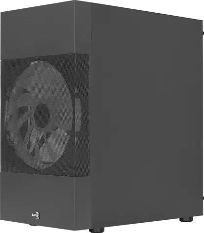 AeroCool Atomic Lite v1 černá / PC skříň / Micro ATX / Mini-ITX / 2x USB-A 3.0 / 1x USB 2.0 / Bez zdroje