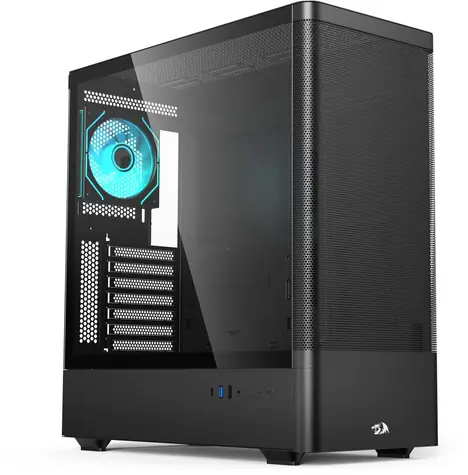 Redragon Ventra Air černá / Skříň Midi Tower / ATX / ARGB / USB-C / bez zdroje