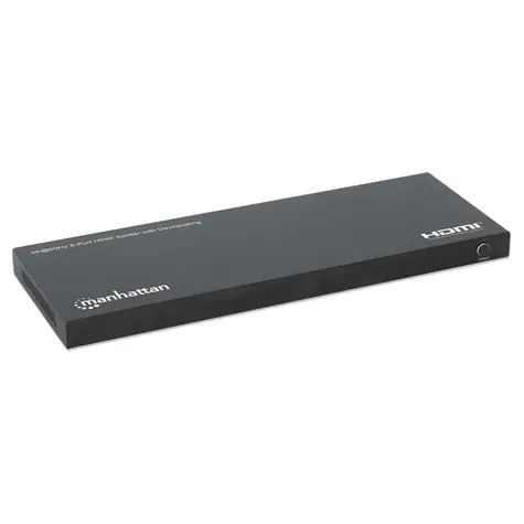 Manhattan HDMI Splitter 8 portů / Rozbočovač / 4K 60Hz / 18 Gbit/s / Downscaling / HDCP 2.3