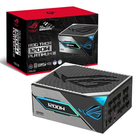 Asus ROG THOR 1200P3 Gaming-E / ATX 3.1 / 1200W / 80 PLUS Platinum / plně modulární / OLED