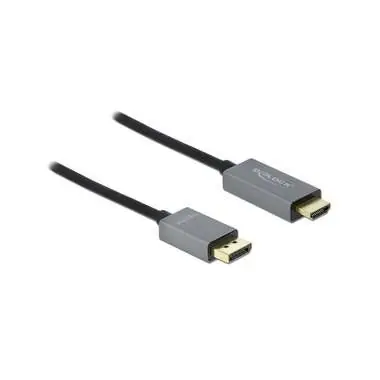 DeLock DisplayPort 1.4 > HDMI / Kabel / aktivní / 4K 60 Hz / HDR / 3 m