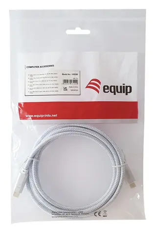 Equip USB-C na USB-C bílý / Kabel / USB 3.2 Gen 2 / 10 Gbit/s / PD 100 W / 3 m