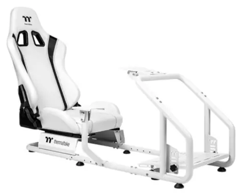 Thermaltake GR300 bílá / Závodní kokpit / ocelový rám / nosnost 100 kg / sedadlo PVC