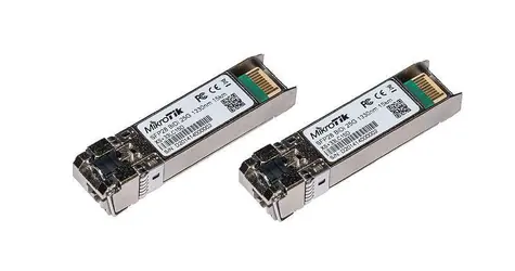 MikroTik XS+2733LC15D / Pár optických modulů SFP28 / SM / 1/10/25 Gbps / 15 km / WDM / LC